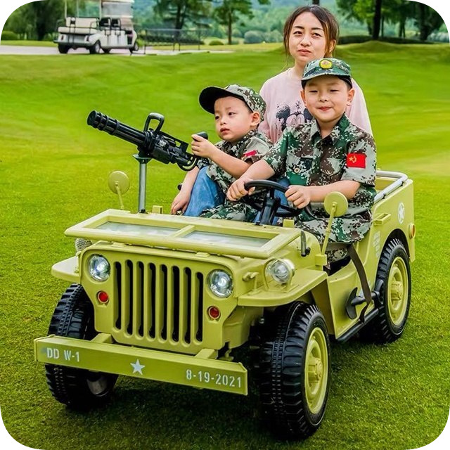 Jeep Willys Na Akumulator Dla Dziecka Składana szyba